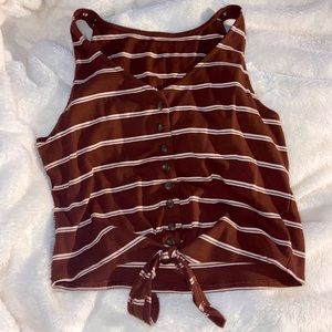 brown AE top!! super comfy and cute!!😍😍